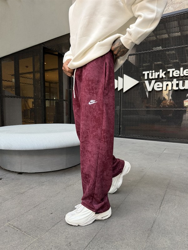 Acid Yıkamalı NK Eşofman - Bordo