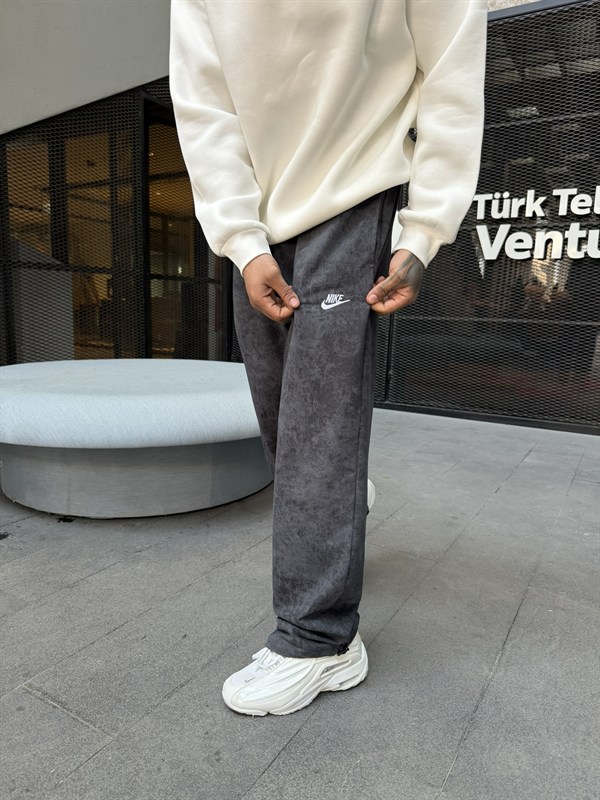 Acid Yıkamalı NK Eşofman - Füme