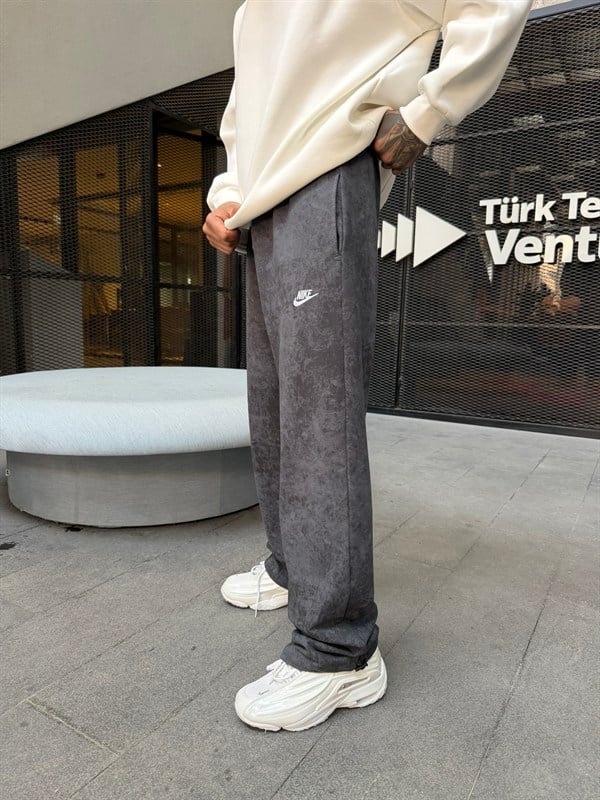 Acid Yıkamalı NK Eşofman - Füme