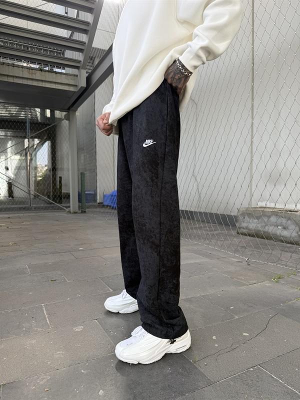 Acid Yıkamalı NK Eşofman - Siyah