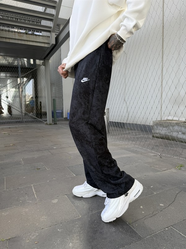 Acid Yıkamalı NK Eşofman - Siyah