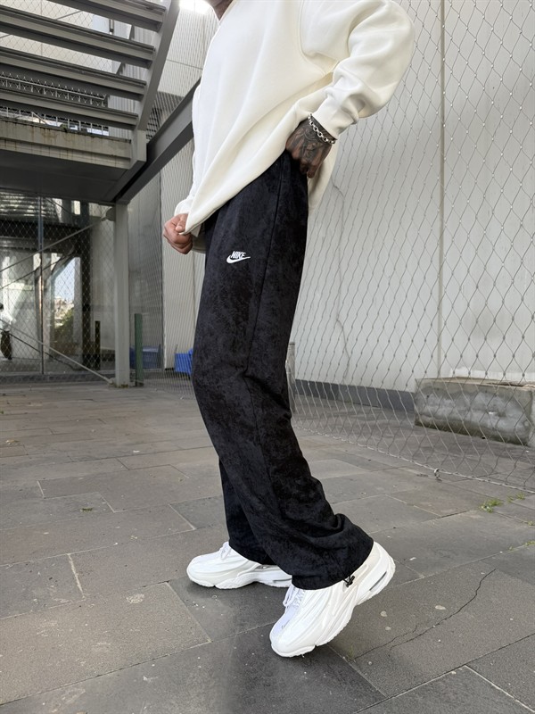 Acid Yıkamalı NK Eşofman - Siyah