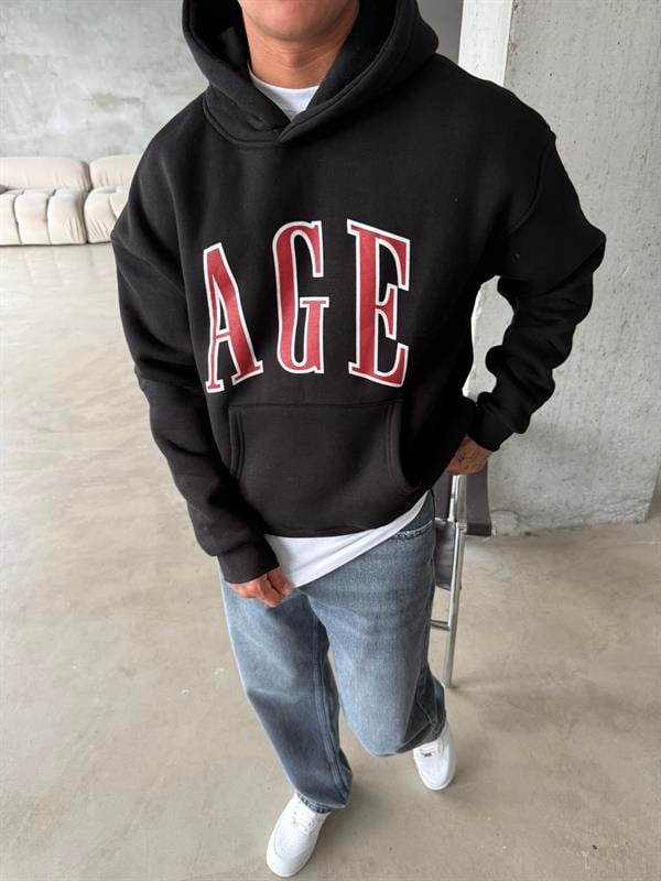 AGE Oversize Sweatshirt - Siyah