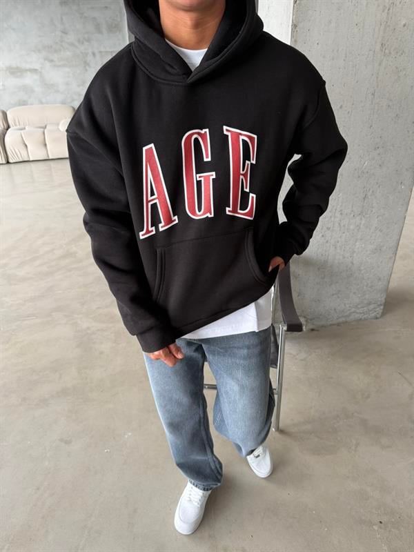 AGE Oversize Sweatshirt - Siyah