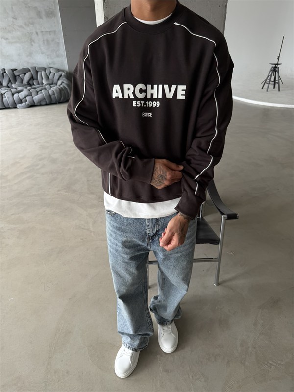 Archıve EST Premium Bisiklet Yaka Sweat