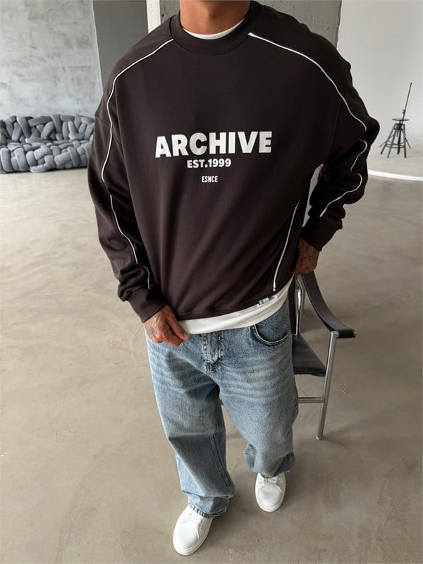 Archıve EST Premium Bisiklet Yaka Sweat