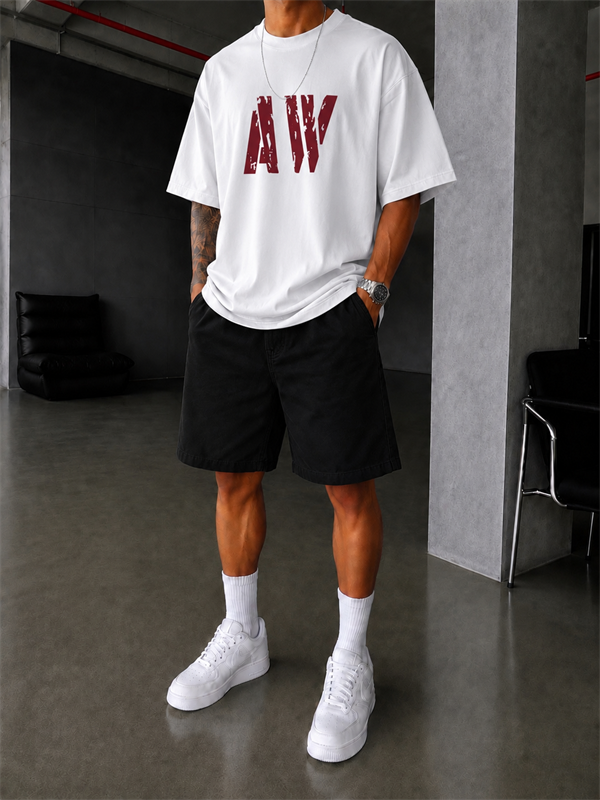 AW Monaco Oversize T-Shirt - Beyaz