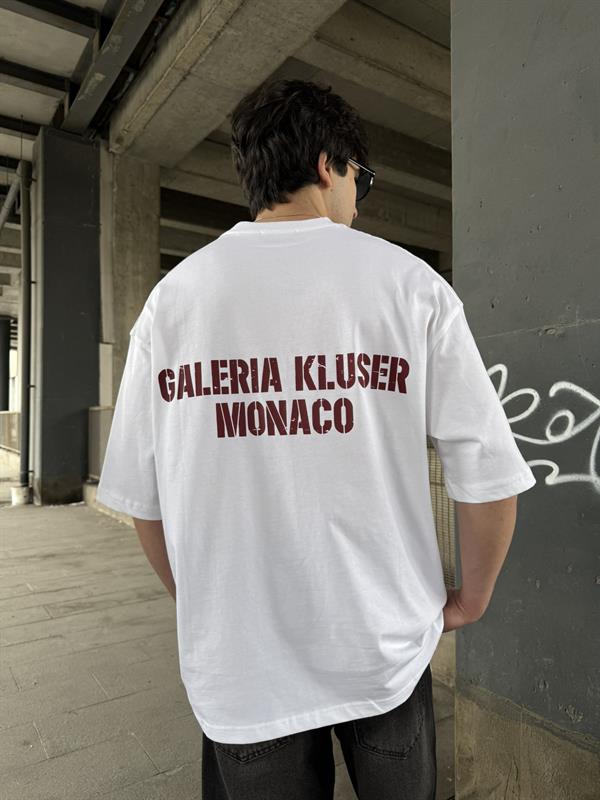 AW Monaco Oversize T-Shirt - Beyaz