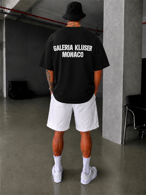 AW Monaco Oversize T-Shirt - Siyah