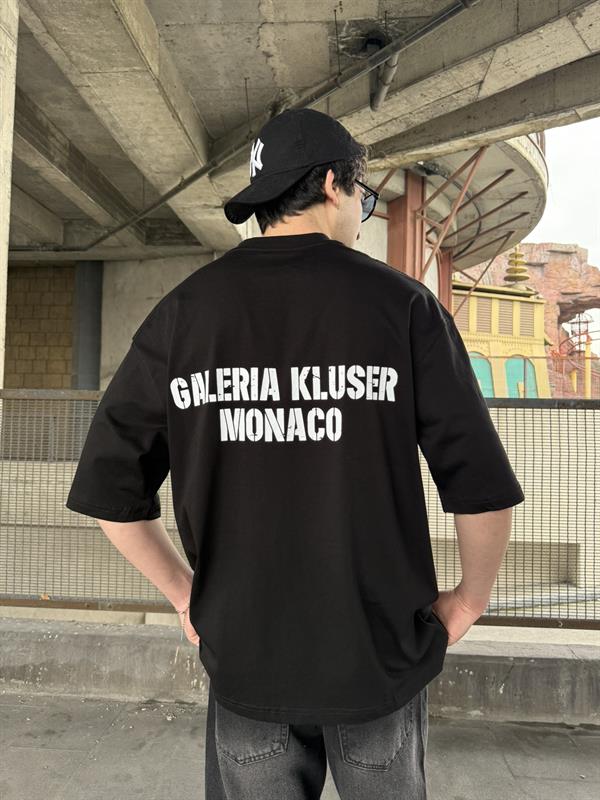 AW Monaco Oversize T-Shirt - Siyah