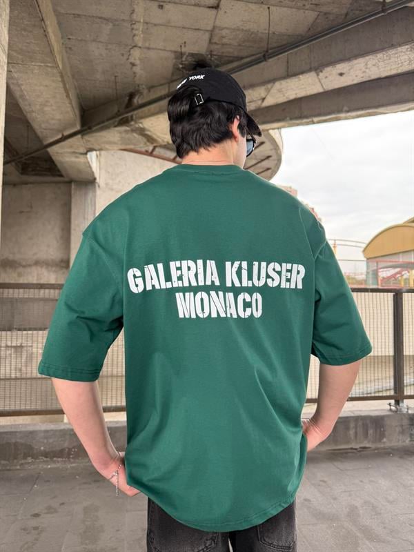 AW Monaco Oversize T-Shirt - Yeşil
