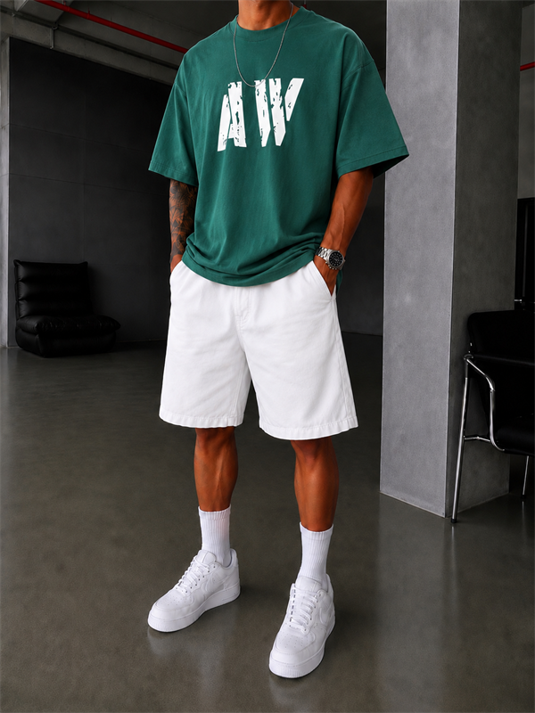 AW Monaco Oversize T-Shirt - Yeşil