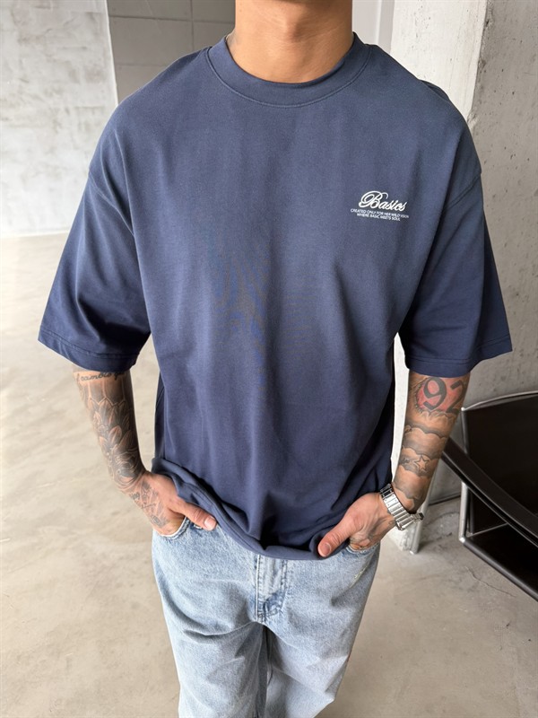 Barier Basic Speryli Premium T-Shirt - Lacivert