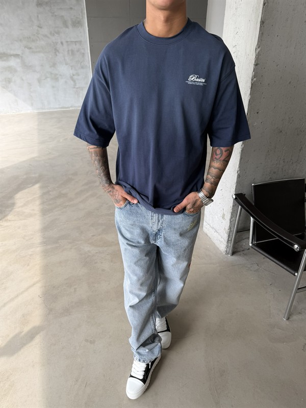 Barier Basic Speryli Premium T-Shirt - Lacivert