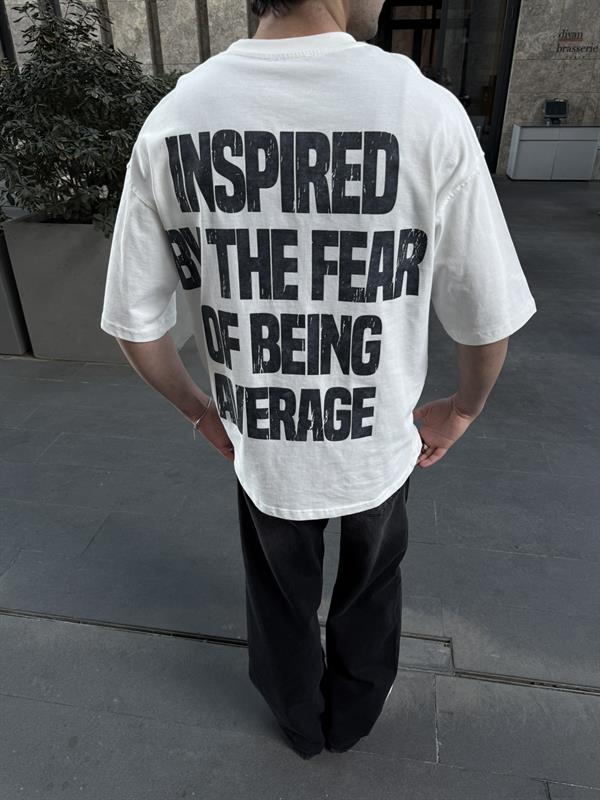 Barier Inspıred Yıkamalı T-Shirt - Beyaz