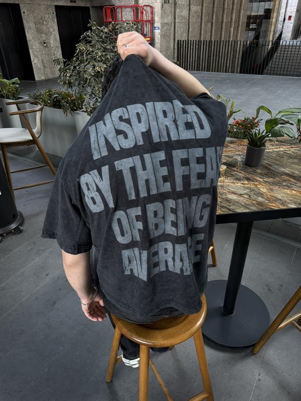 Barier Inspıred Yıkamalı T-Shirt - Siyah