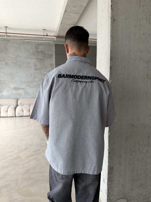 Barmondern Nakışlı Gömlek - Lacivert