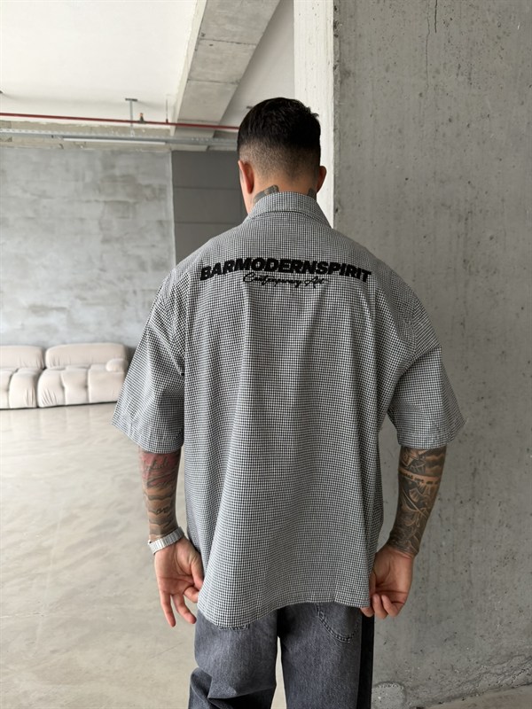 Barmondern Nakışlı Gömlek - Siyah