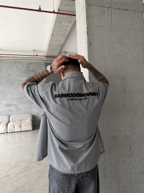 Barmondern Nakışlı Gömlek - Siyah