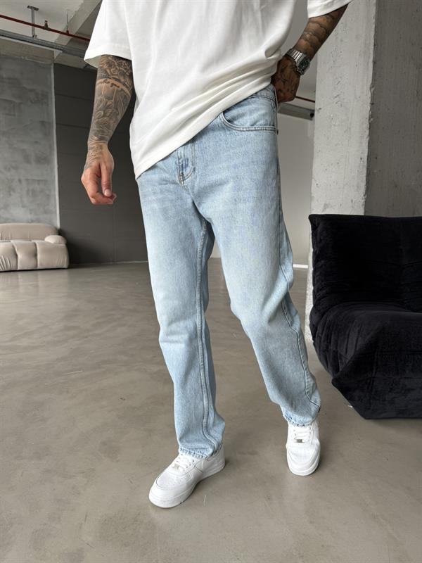 Basic Baggy Pantolon - Acık Mavi