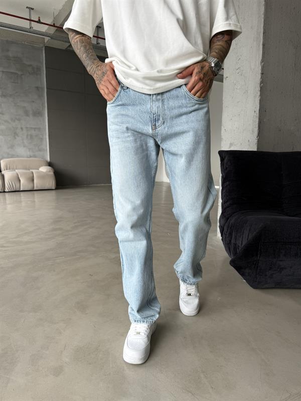 Basic Baggy Pantolon - Acık Mavi