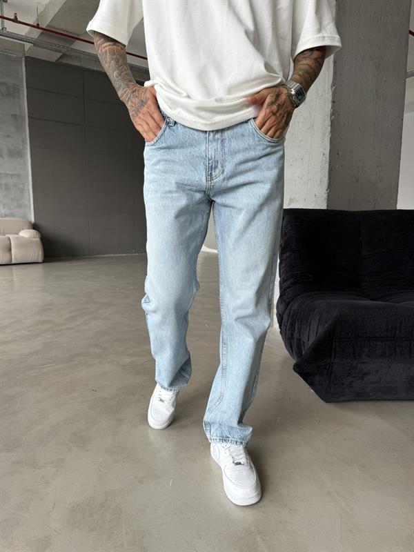 Basic Baggy Pantolon - Acık Mavi