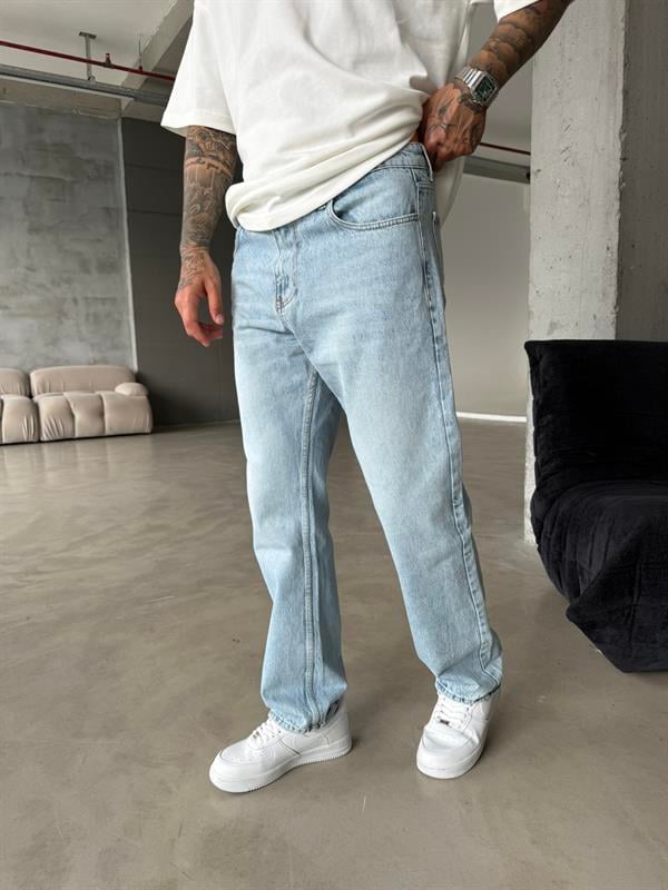 Basic Baggy Pantolon - Acık Mavi