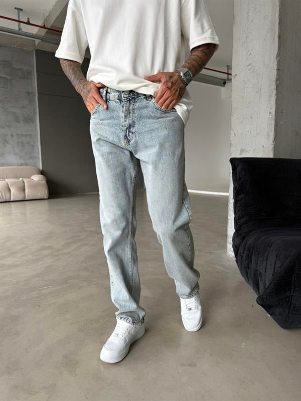 Basic Baggy Pantolon - Koyu İndigo