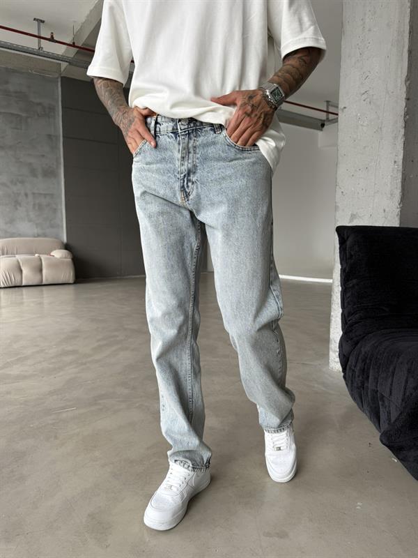 Basic Baggy Pantolon - Koyu İndigo