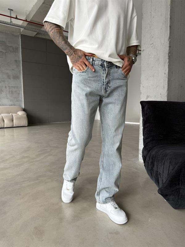 Basic Baggy Pantolon - Koyu İndigo