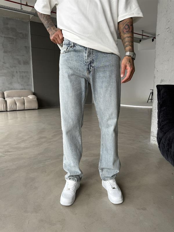 Basic Baggy Pantolon - Koyu İndigo