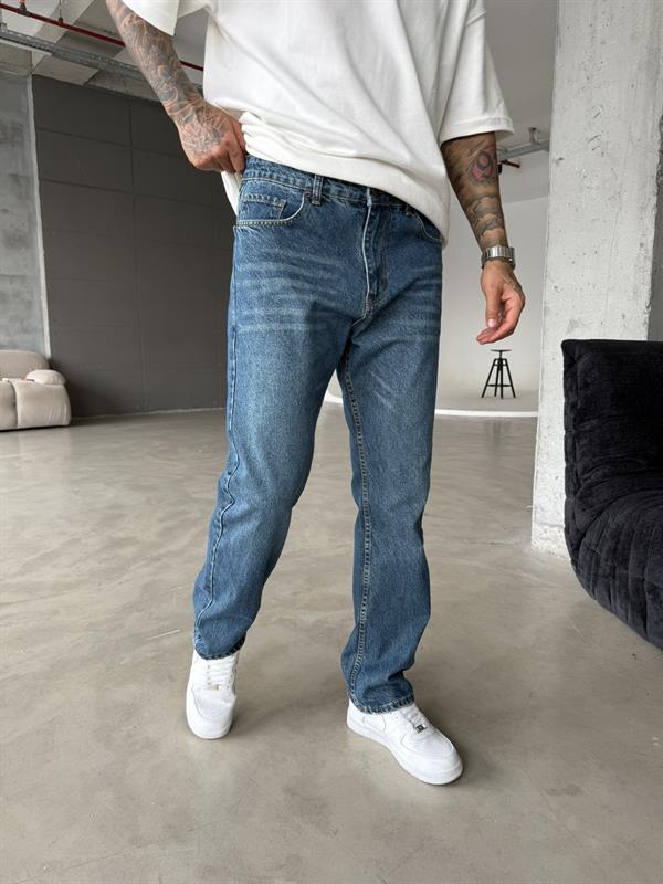 Basic Baggy Pantolon - Lacivert