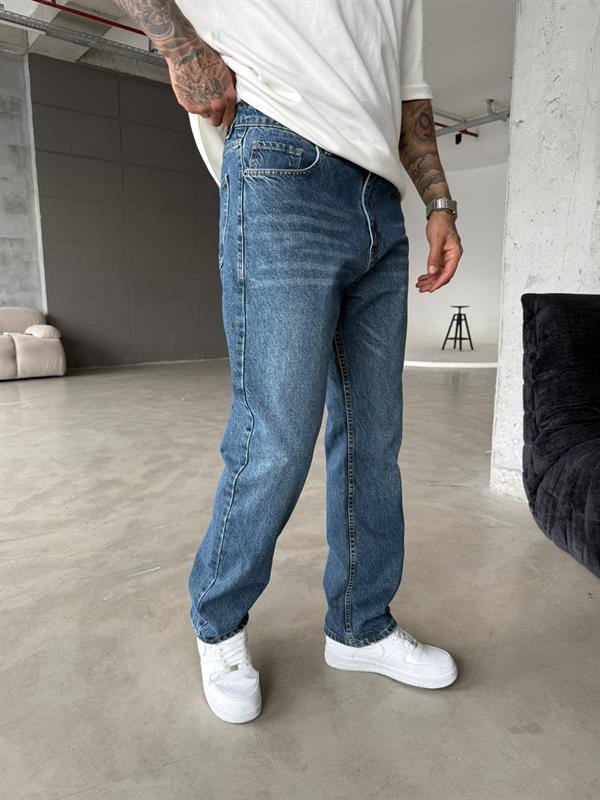 Basic Baggy Pantolon - Lacivert