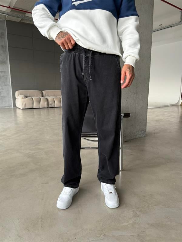 Basic Baggy Pantolon - Siyah
