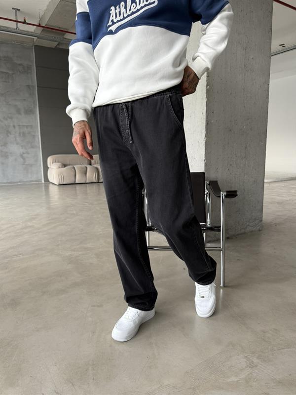 Basic Baggy Pantolon - Siyah
