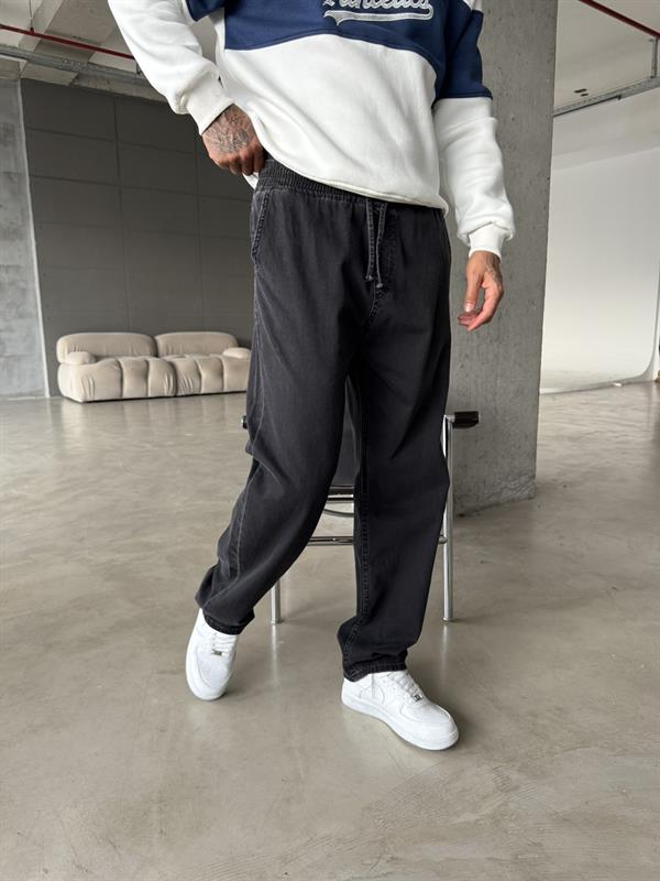 Basic Baggy Pantolon - Siyah