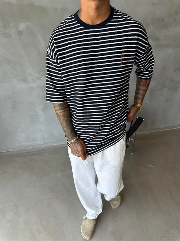 Basic Epıoue Nakışlı T-Shirt - Lacivert