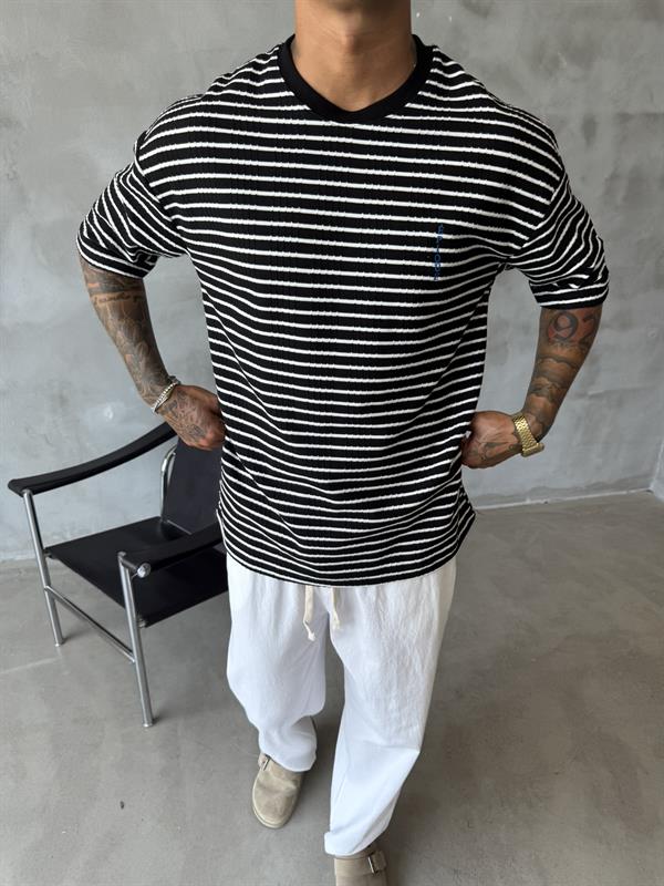 Basic Epıoue Nakışlı T-Shirt - Siyah