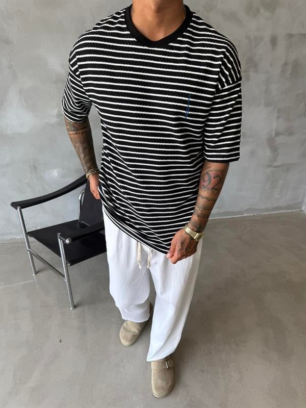 Basic Epıoue Nakışlı T-Shirt - Siyah