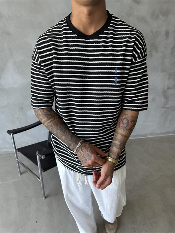 Basic Epıoue Nakışlı T-Shirt - Siyah