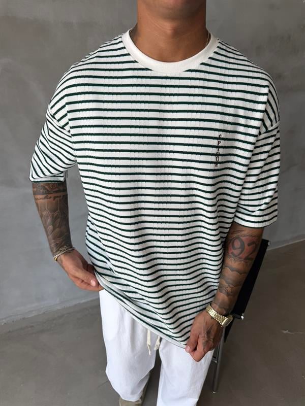 Basic Epıoue Nakışlı T-Shirt - Yeşil