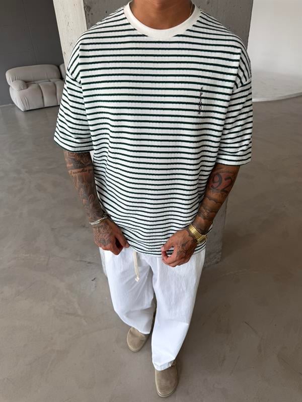 Basic Epıoue Nakışlı T-Shirt - Yeşil