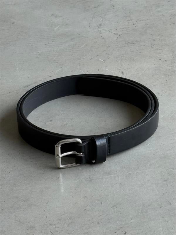 Basic İnce  Deri Kemer -Siyah