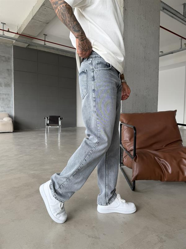 Basic Premium Baggy Pantolon - Gri