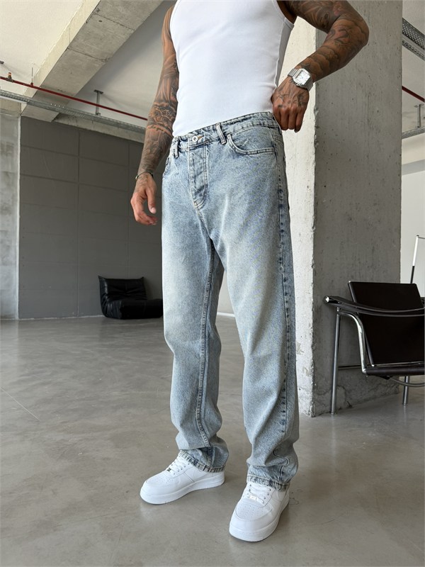 Basic Premium Baggy Pantolon-İndigo