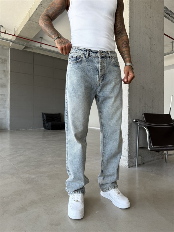 Basic Premium Baggy Pantolon-İndigo