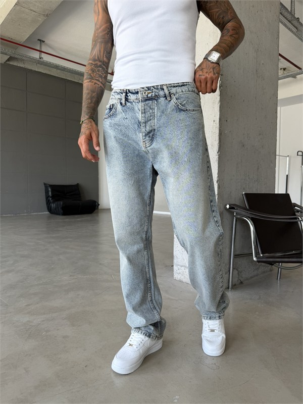 Basic Premium Baggy Pantolon-İndigo