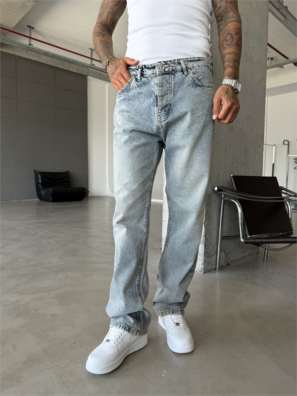 Basic Premium Baggy Pantolon-İndigo