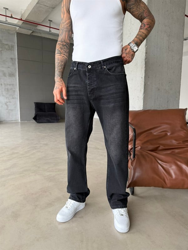Basic Premium Baggy Pantolon - Siyah