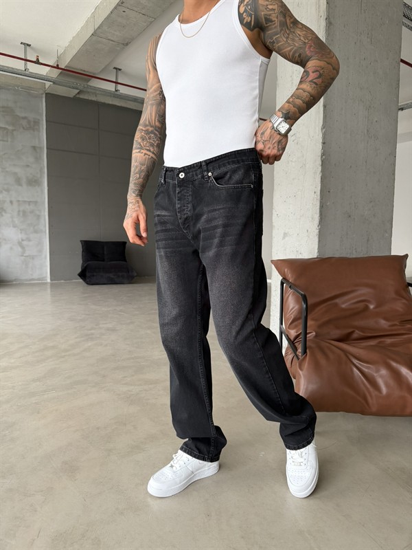 Basic Premium Baggy Pantolon - Siyah